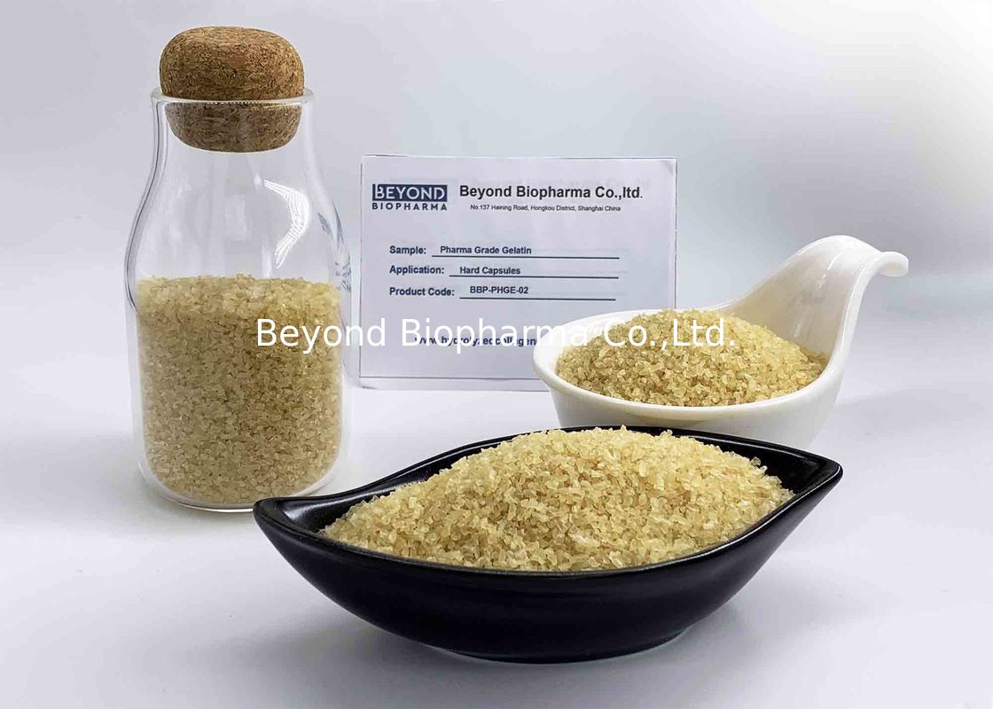 150 Bloom/G Jelly Strength Edible Gelatin Powder For Pharma / Food Soft Gel