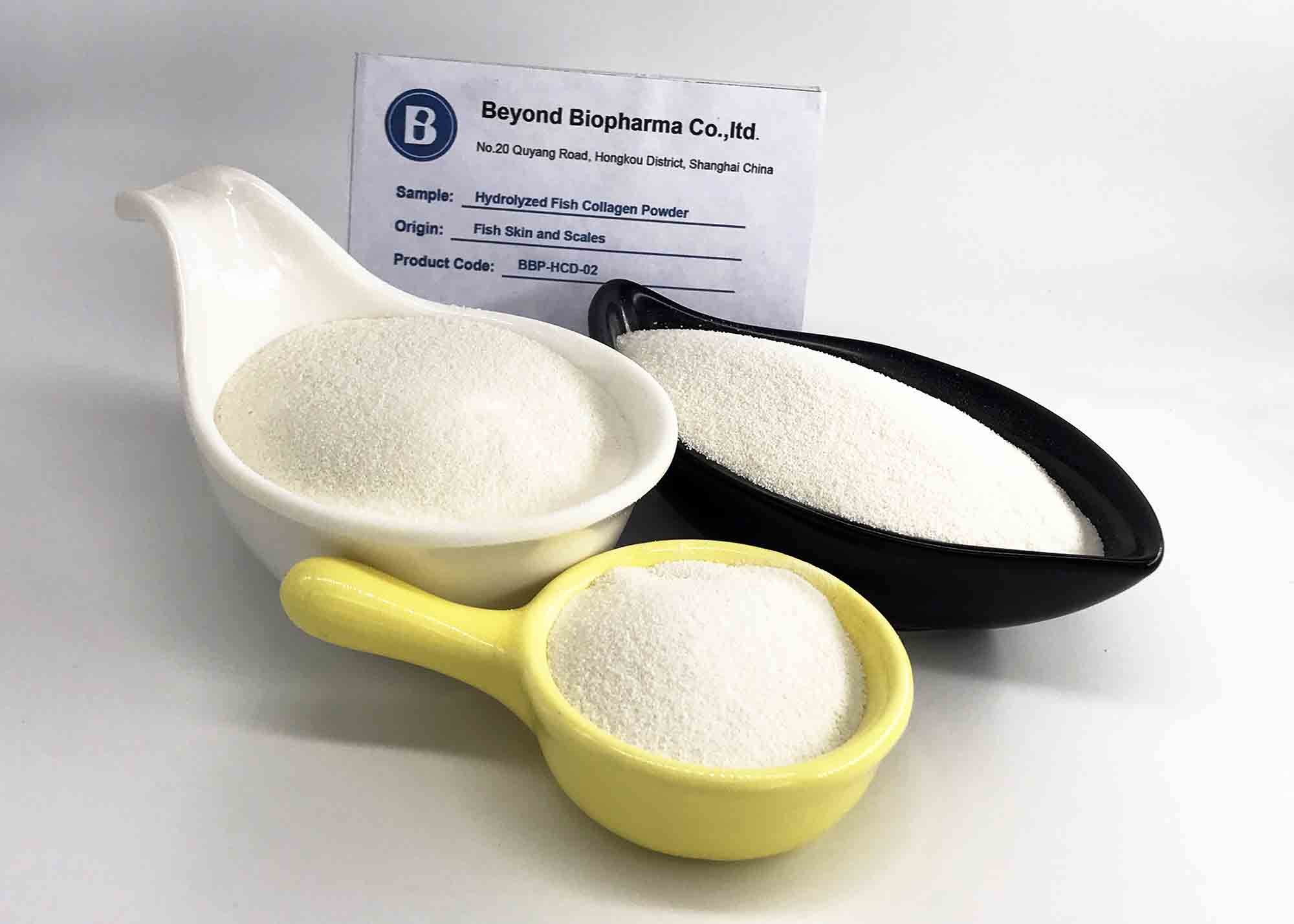 Fish Scale / Skin Hydrolyzed Collagen Powder , Muslim Consumption Halal ...